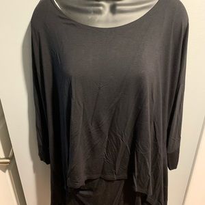 Black tunic top